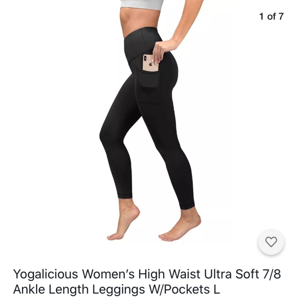 COPY - Yogalicious Soft 7/8 Ankle Leggings W/Pock…